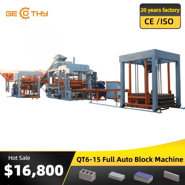 QT6-15C High Efficient HollowBrick Machine Automatic Block Making Machine